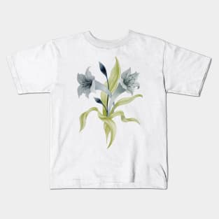 Bouquet of blue. flowers Kids T-Shirt